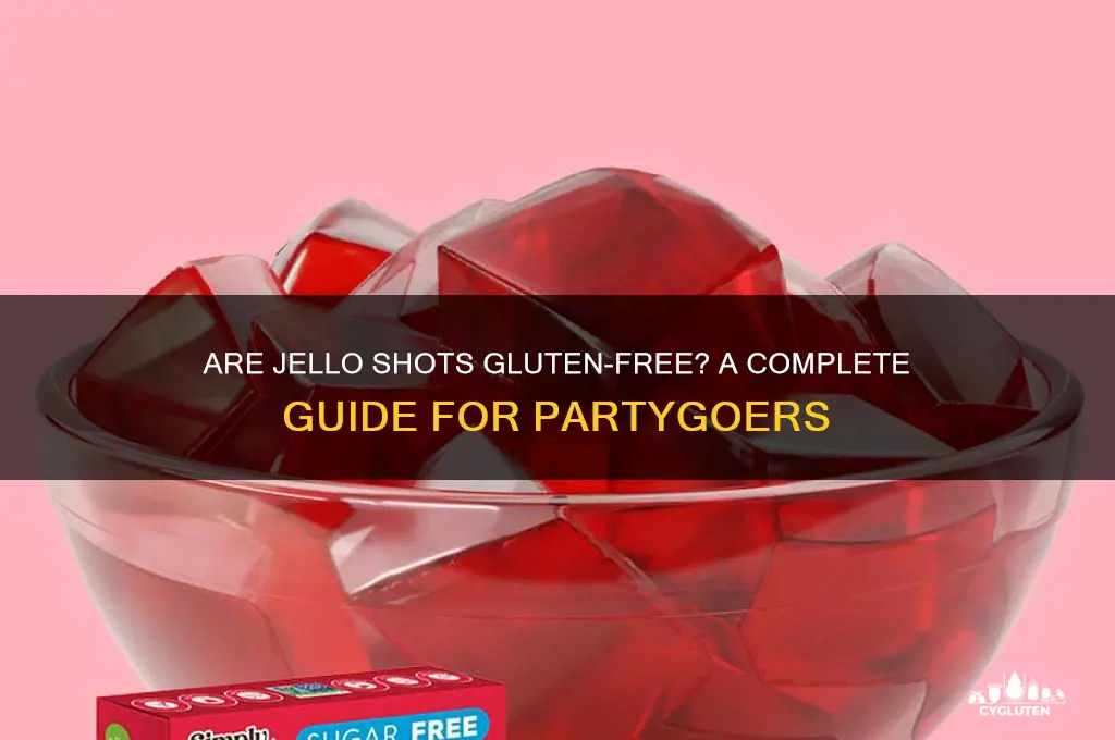 are jello shots gluten free
