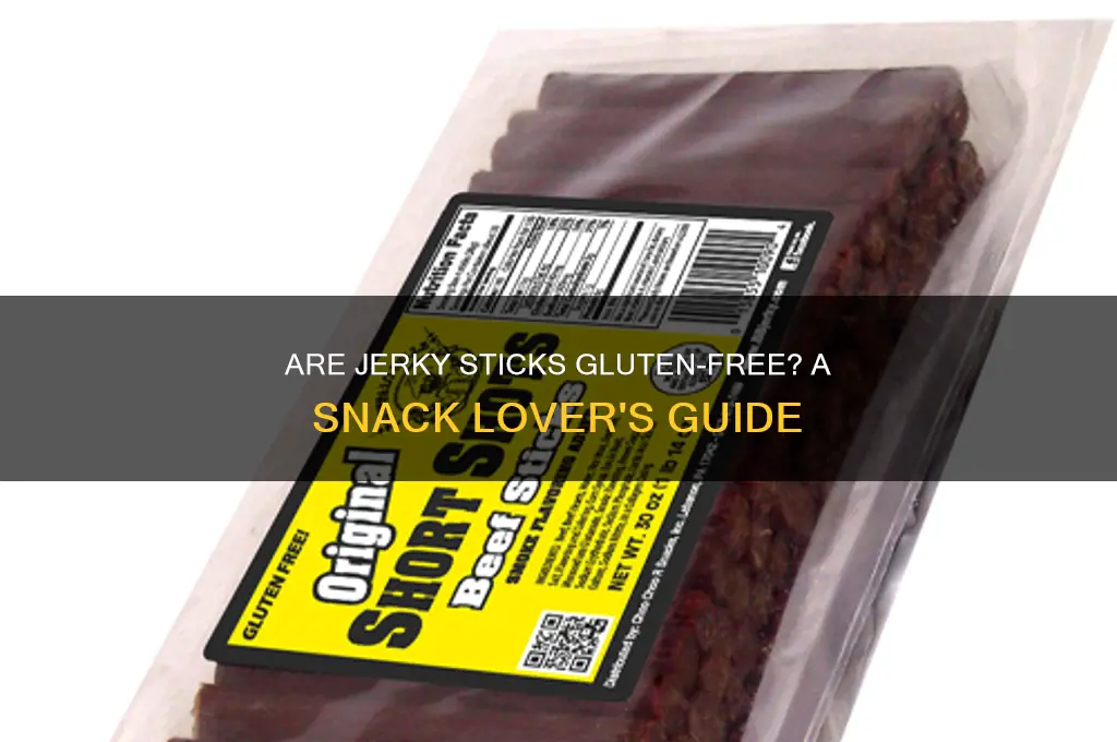 are jerky sticks gluten free