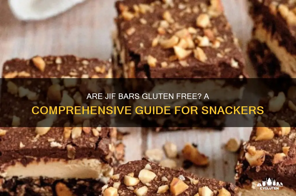 are jif bars gluten free