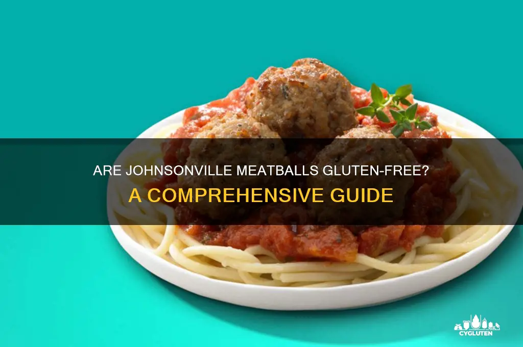 are johnsonville meatballs gluten free