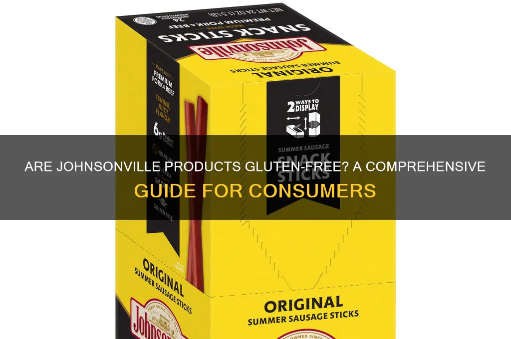 are johnsonville products gluten free