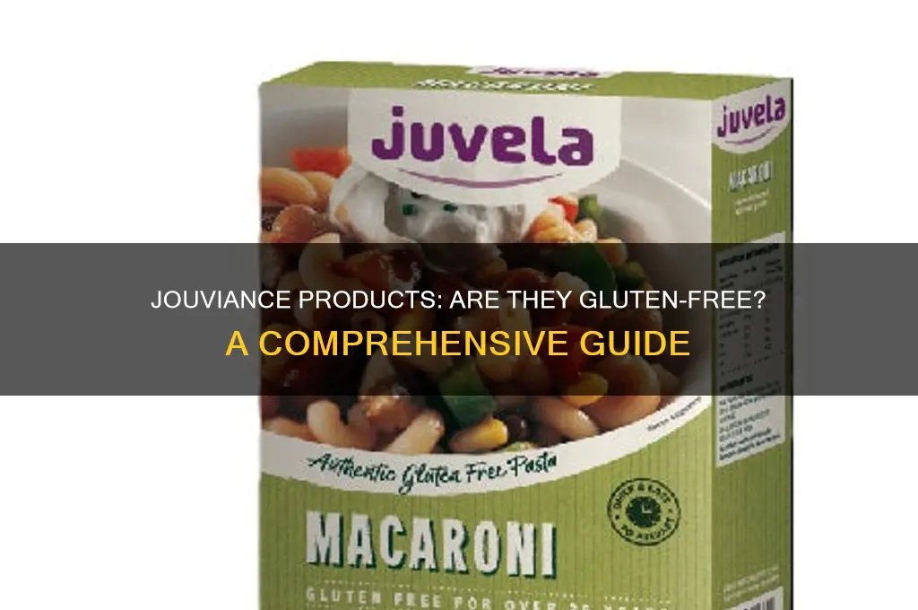 are jouviance products gluten free