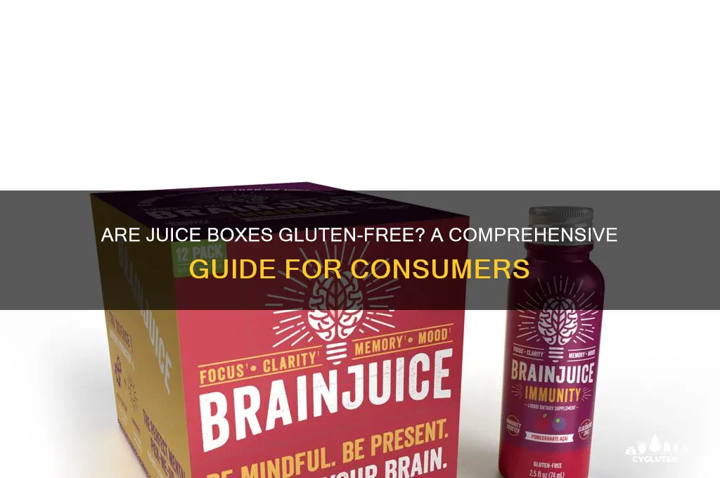 are juice boxes gluten free