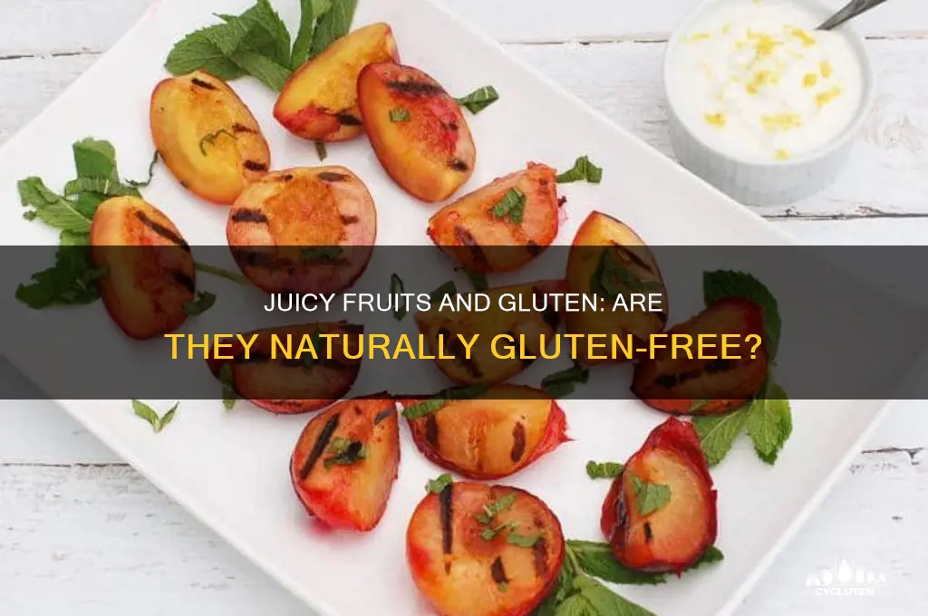 are juicy fruits gluten free