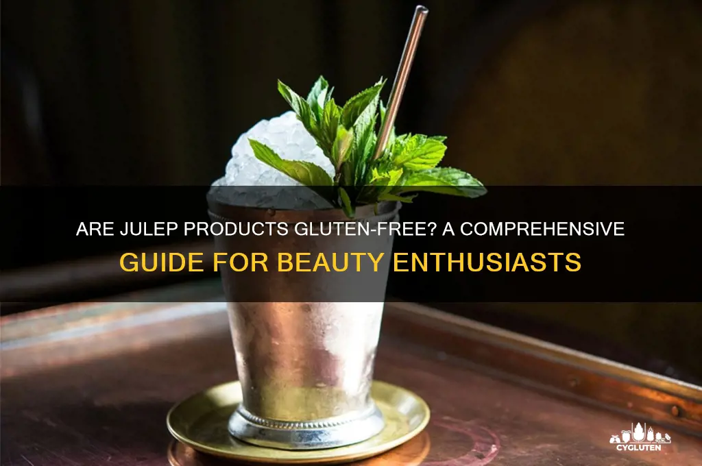 are julep products gluten free