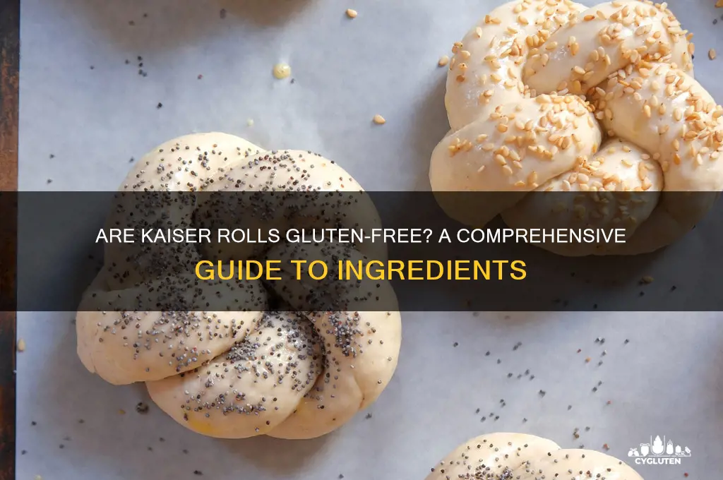 are kaiser rolls gluten free