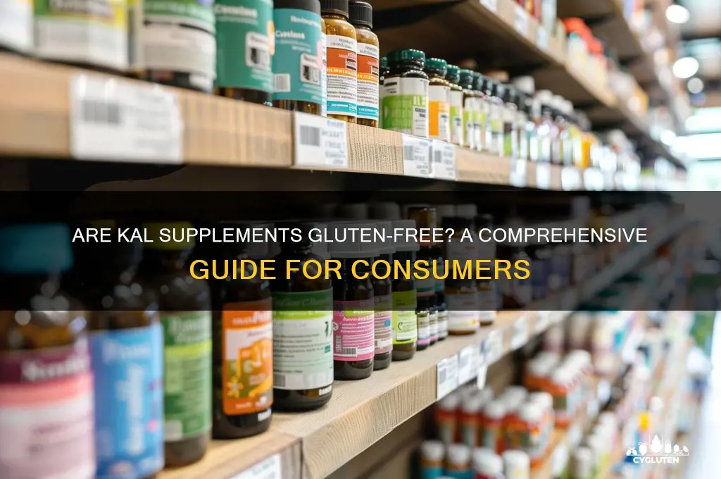 are kal supplements gluten free