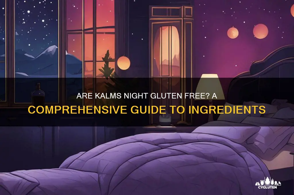 are kalms night gluten free