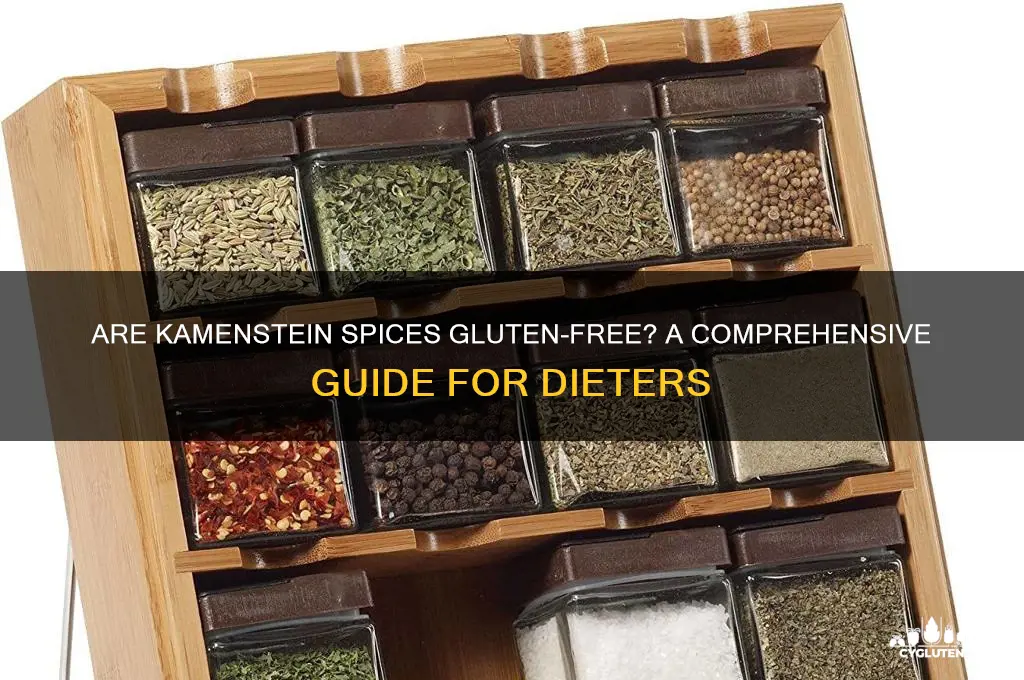 are kamenstein spices gluten free