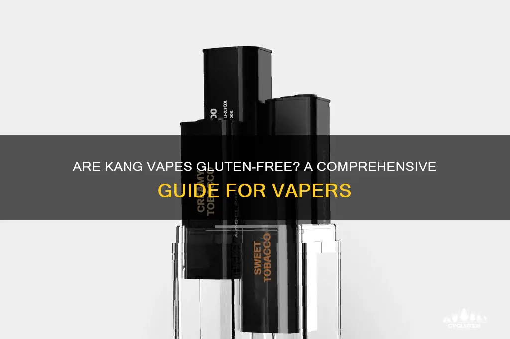 are kang vapes gluten free