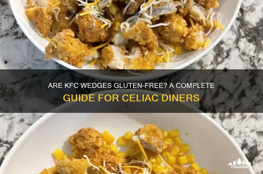 are kfc wedges gluten free