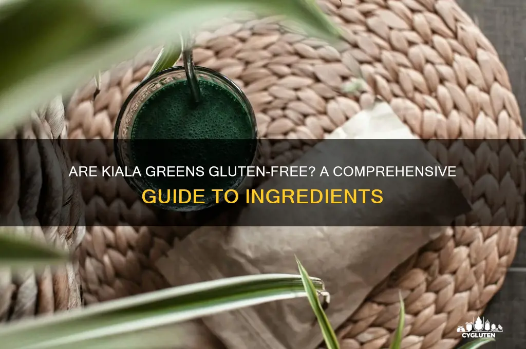 are kiala greens gluten free