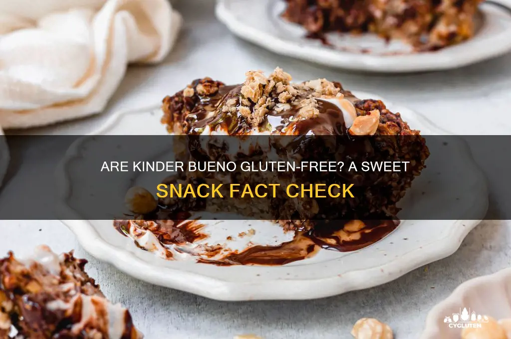 are kinder bueno gluten free