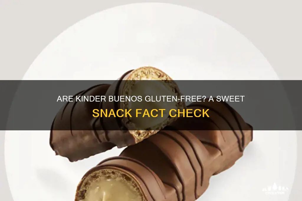 are kinder buenos gluten free