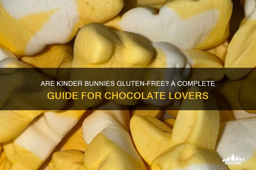 are kinder bunnies gluten free