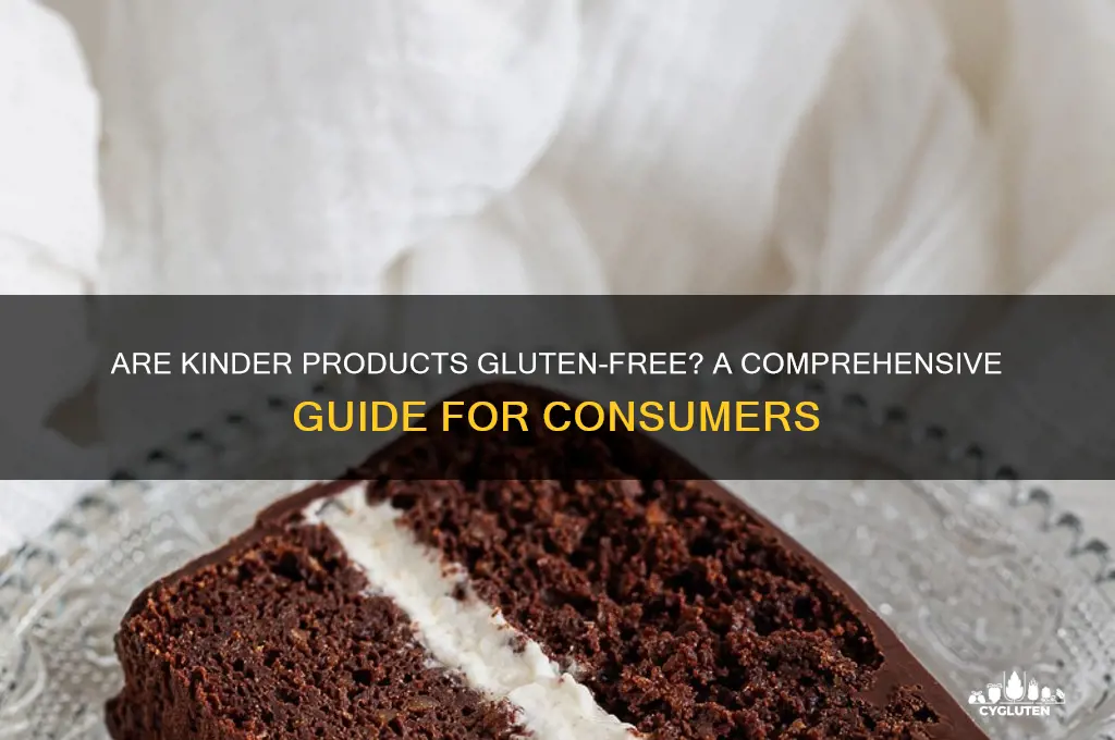 are kinder gluten free