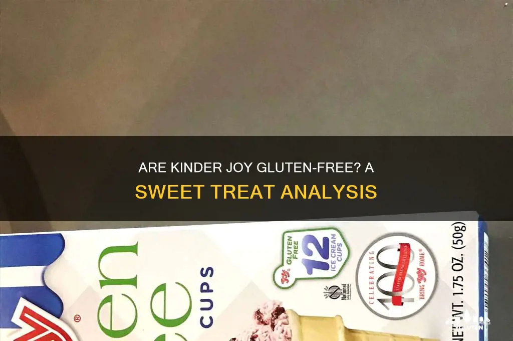 are kinder joy gluten free