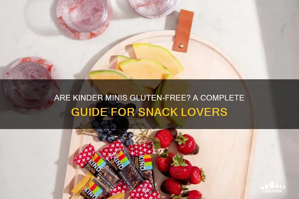 are kinder minis gluten free