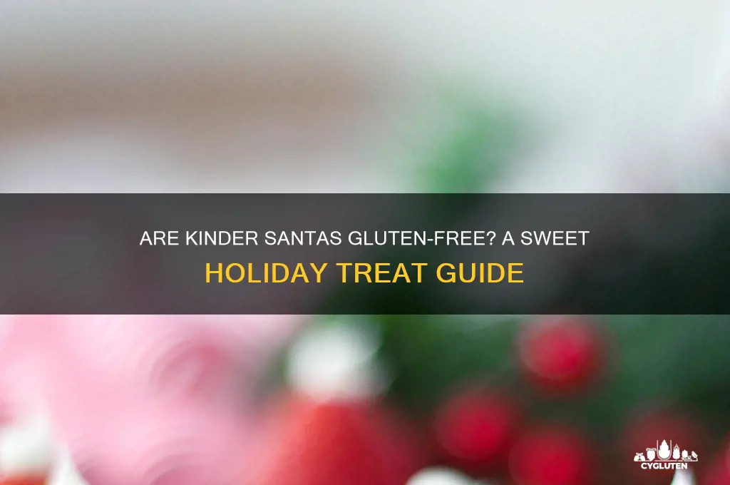 are kinder santas gluten free