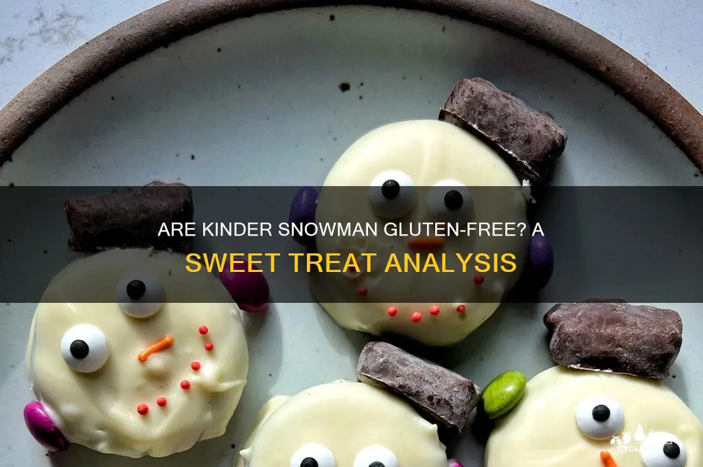 are kinder snowman gluten free