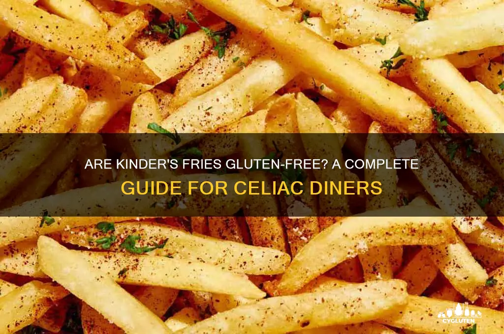 are kinders fries gluten free