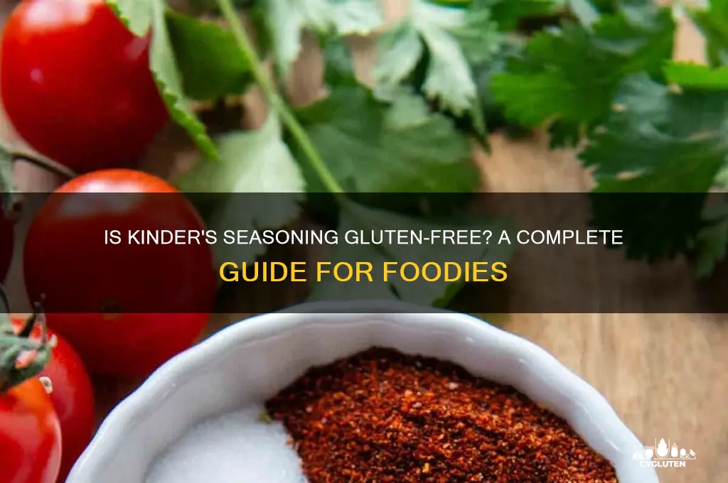are kinders seasoning gluten free