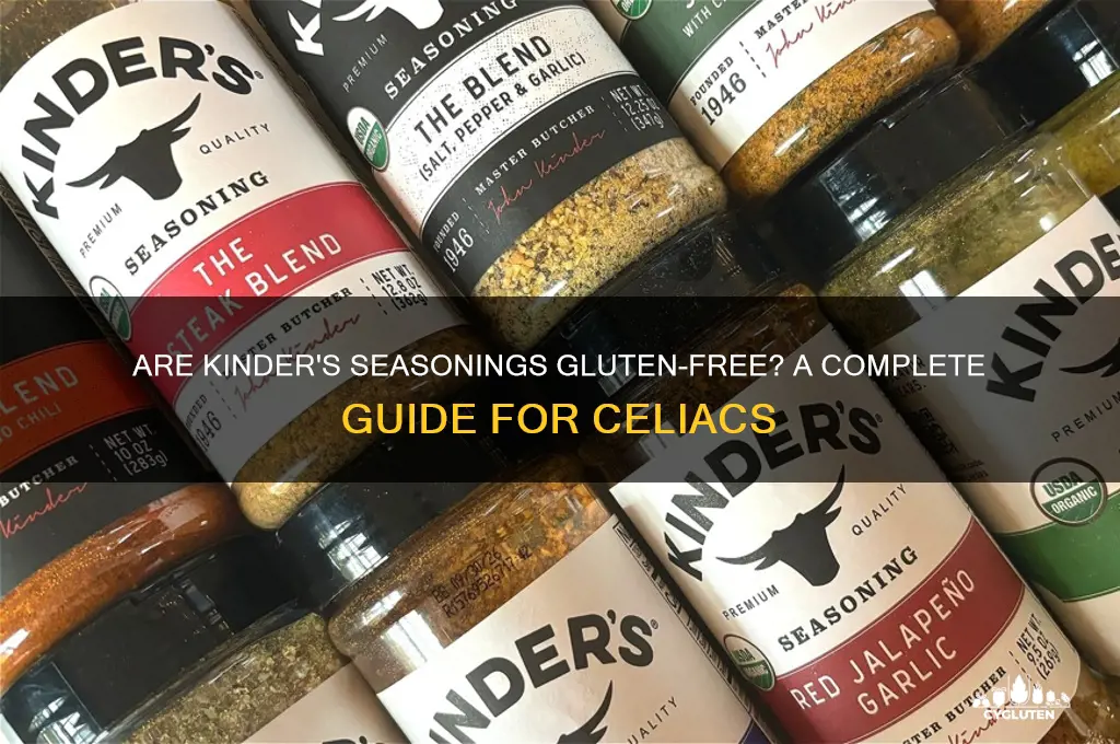 are kinders seasonings gluten free