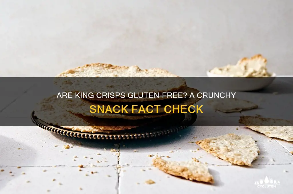 are king crisps gluten free