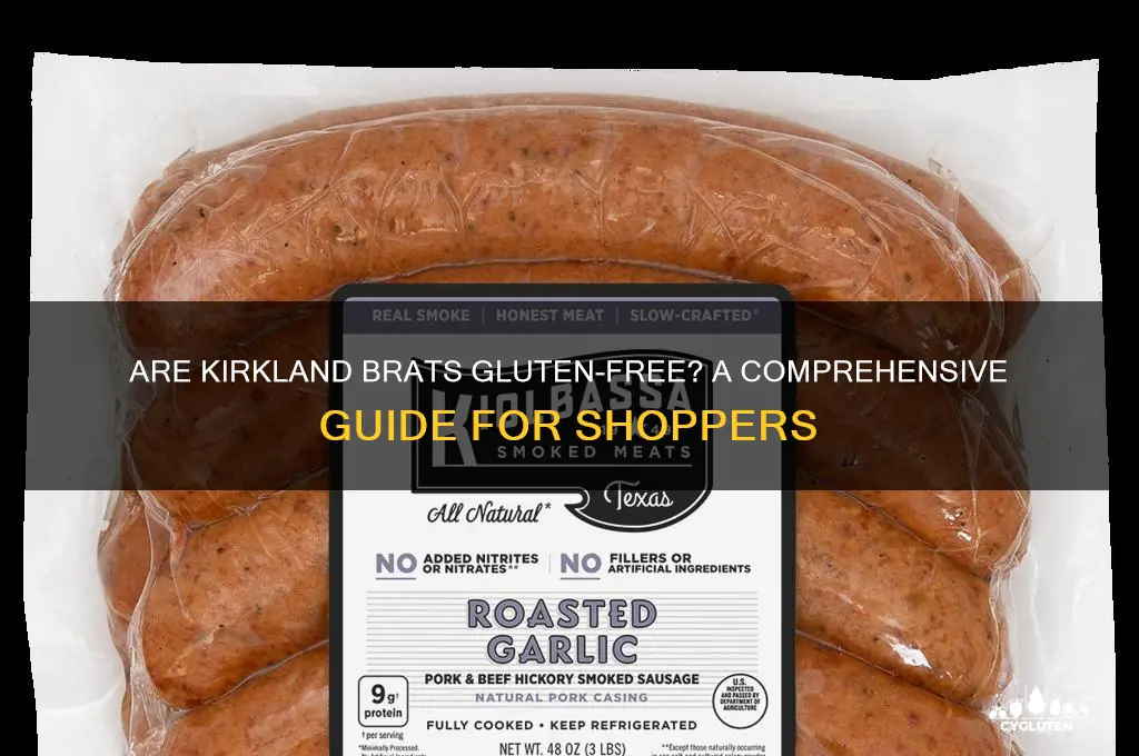 are kirkland brats gluten free