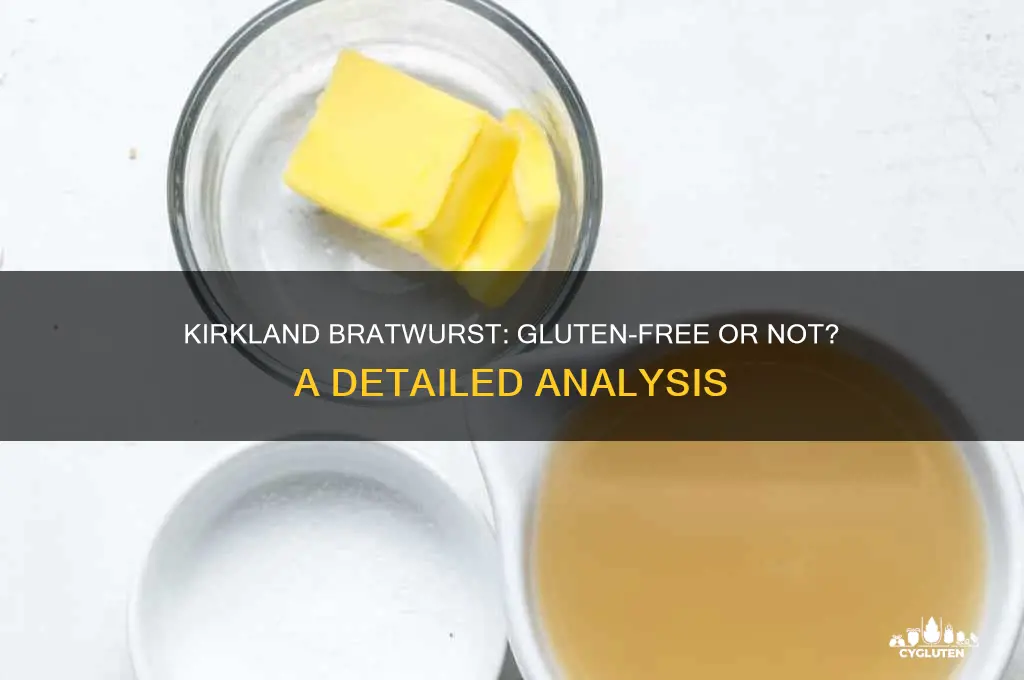 are kirkland bratwurst gluten free