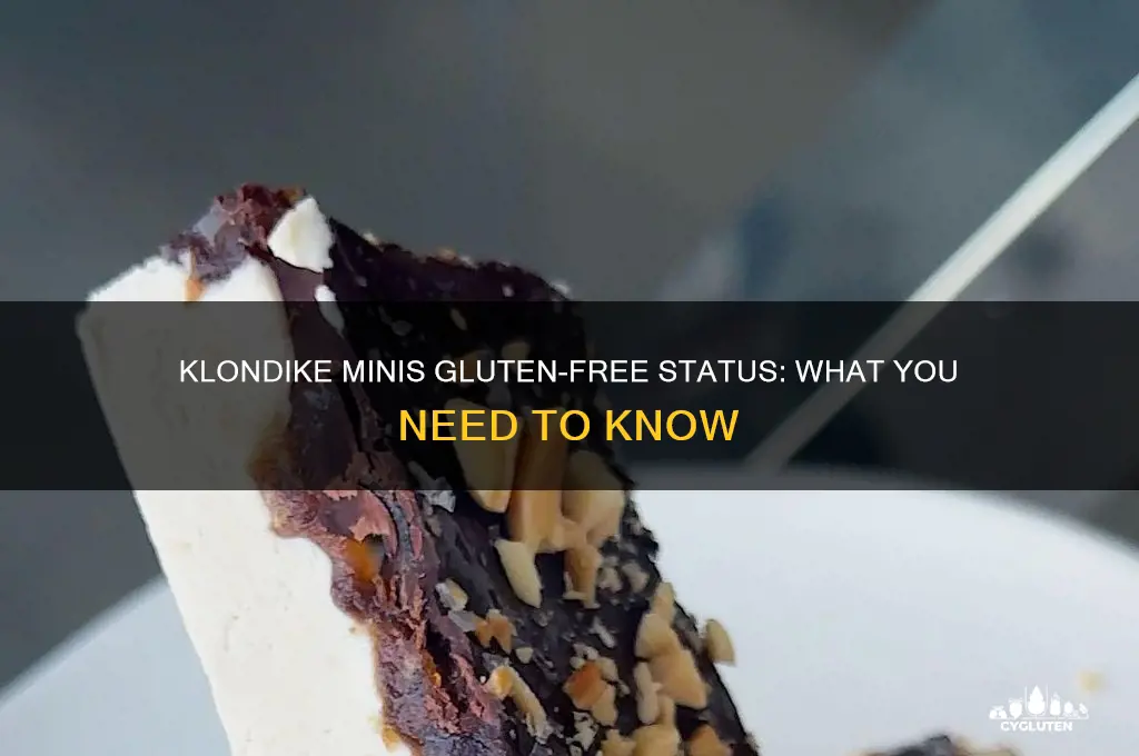 are klondike minis gluten free