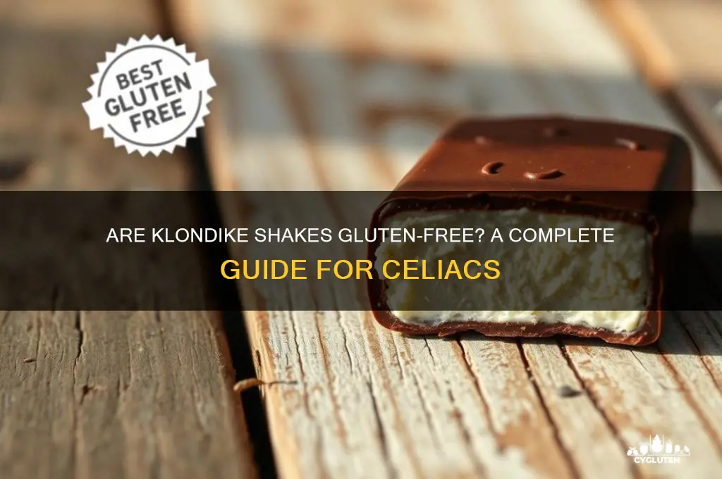 are klondike shakes gluten free