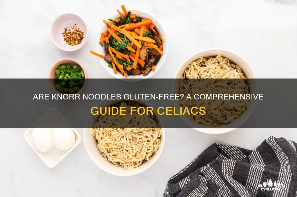 are knorr noodles gluten free