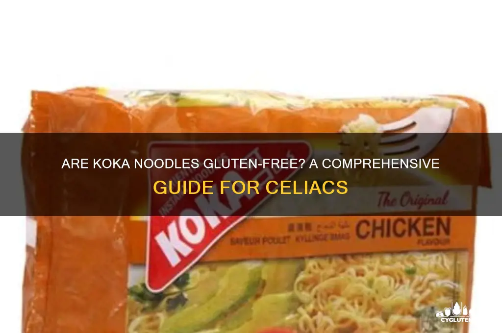 are koka noodles gluten free