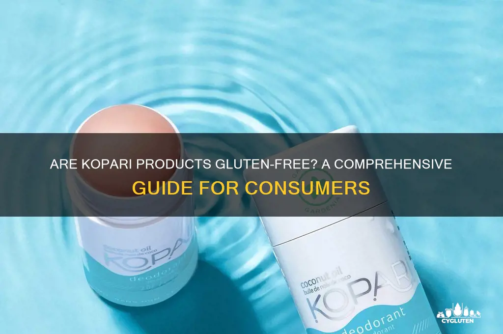 are kopari products gluten free