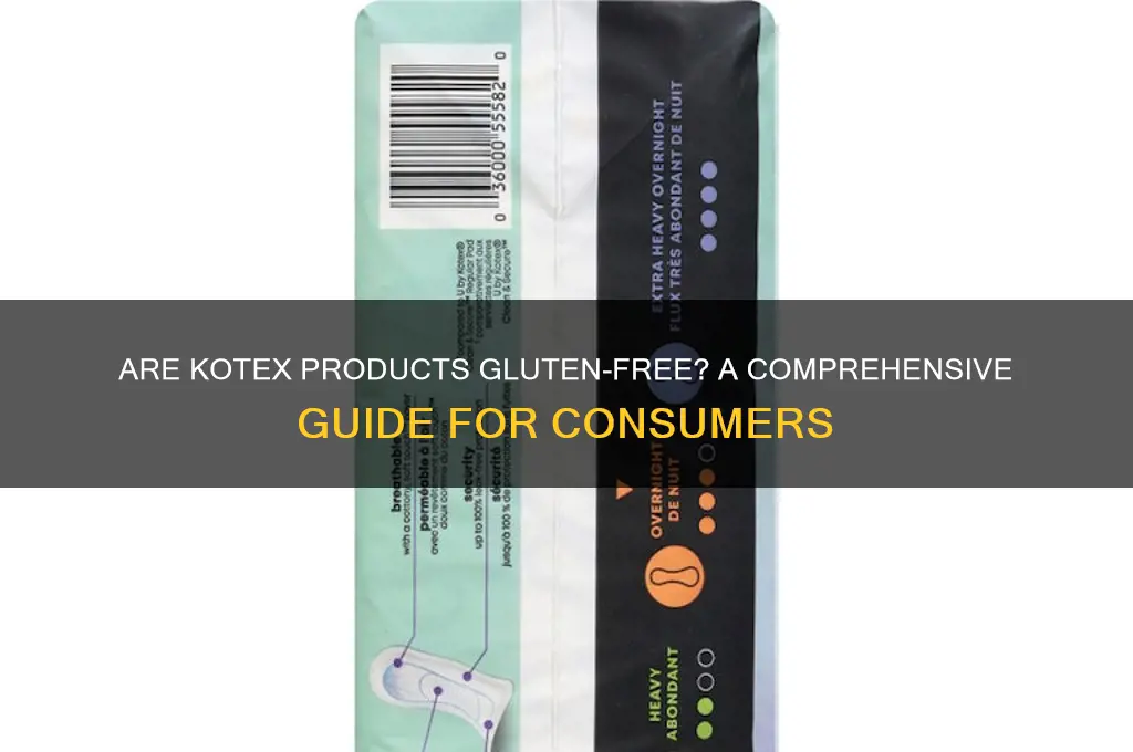 are kotex gluten free