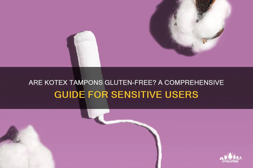 are kotex tampons gluten free