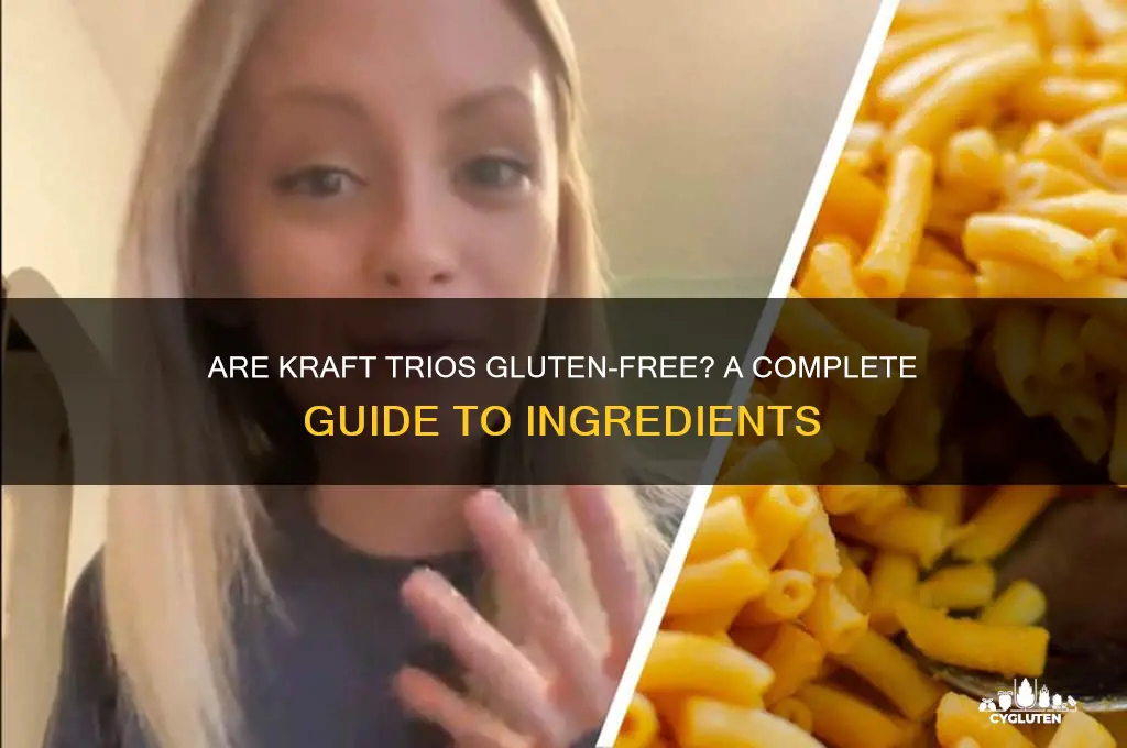 are kraft trios gluten free