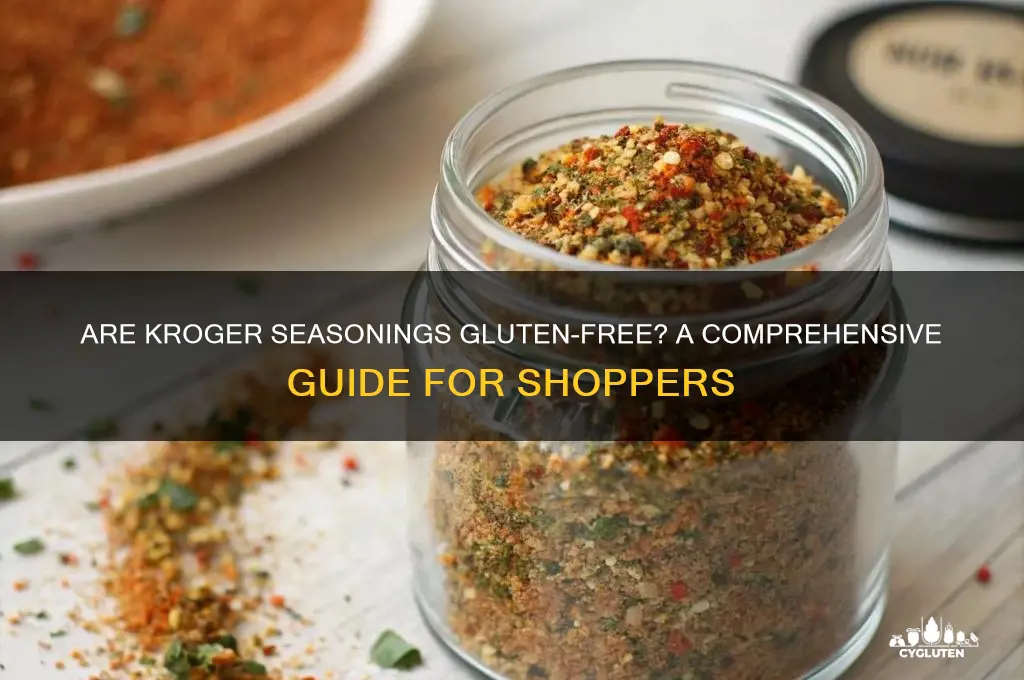 are kroger seasonings gluten free