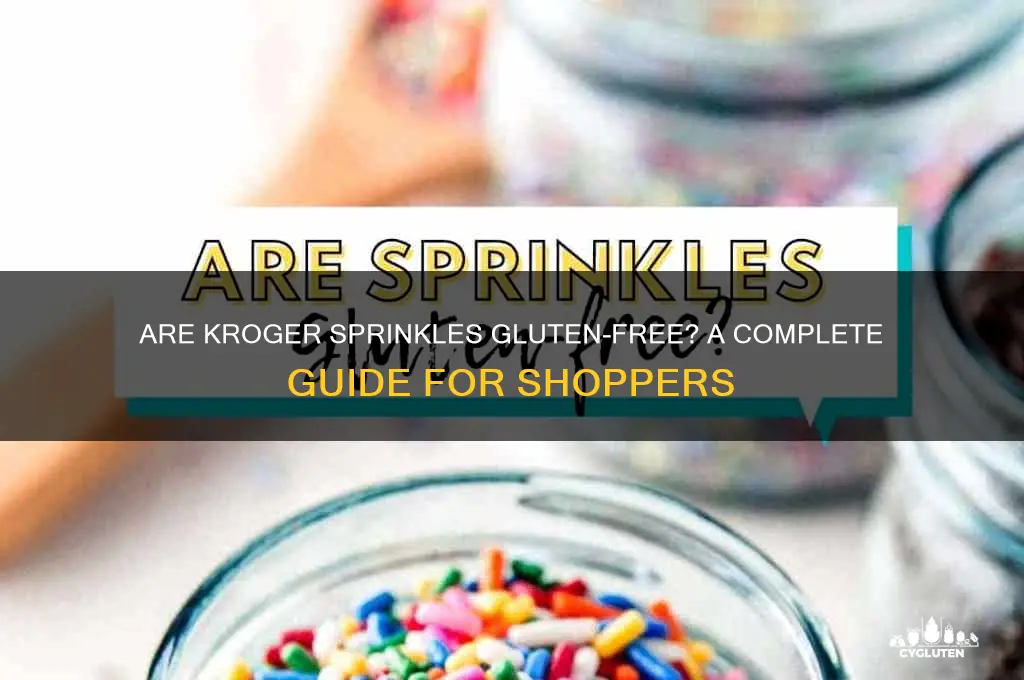 are kroger sprinkles gluten free