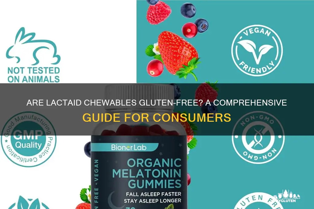are lactaid chewables gluten free