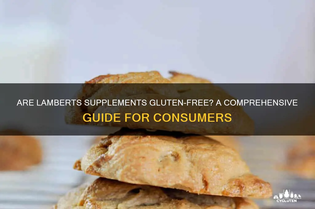 are lamberts supplements gluten free