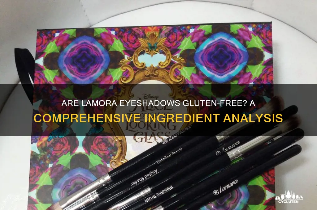 are lamora eyeshadows gluten free