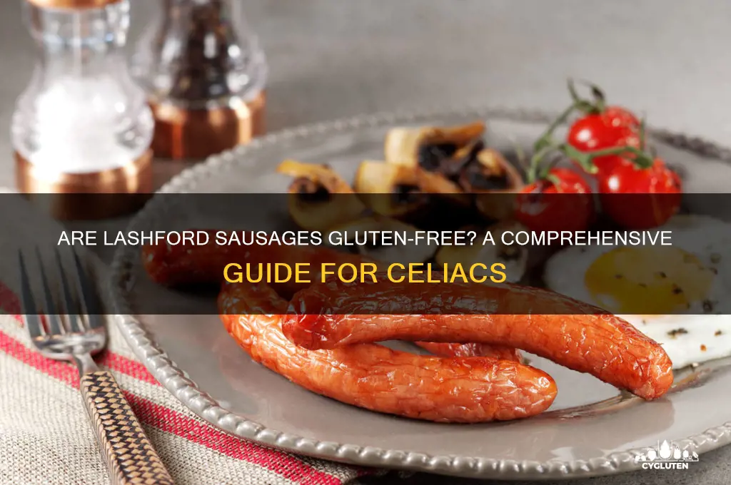 are lashford sausages gluten free