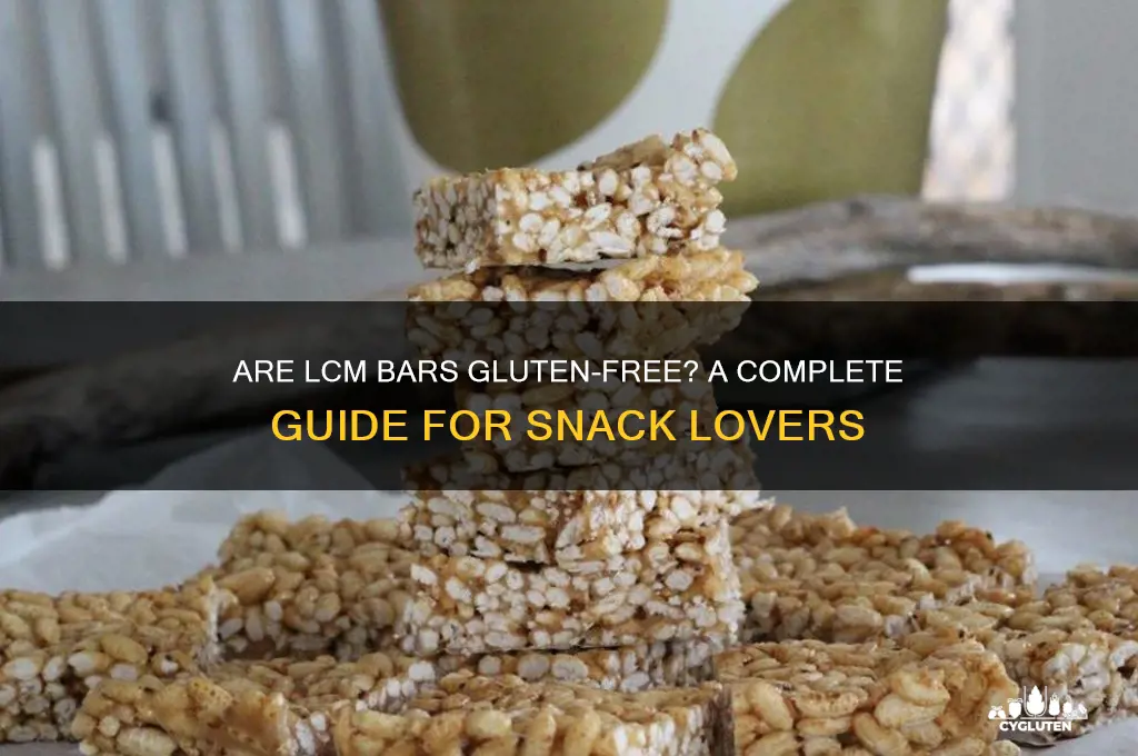 are lcm bars gluten free