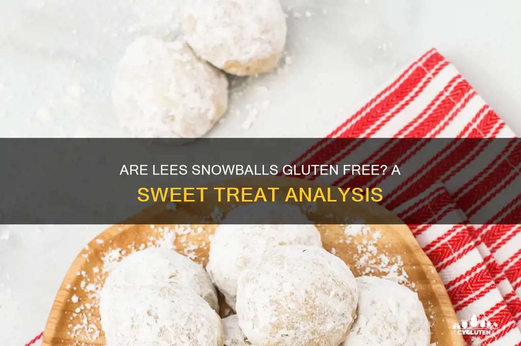 are lees snowballs gluten free