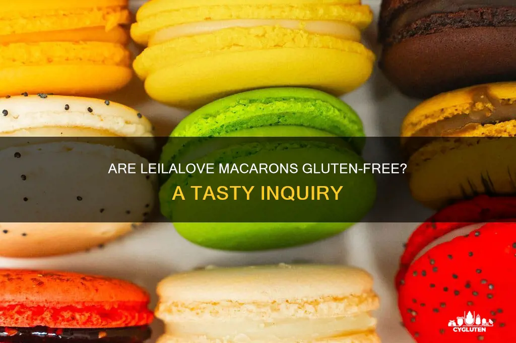 are leilalove macarons gluten free