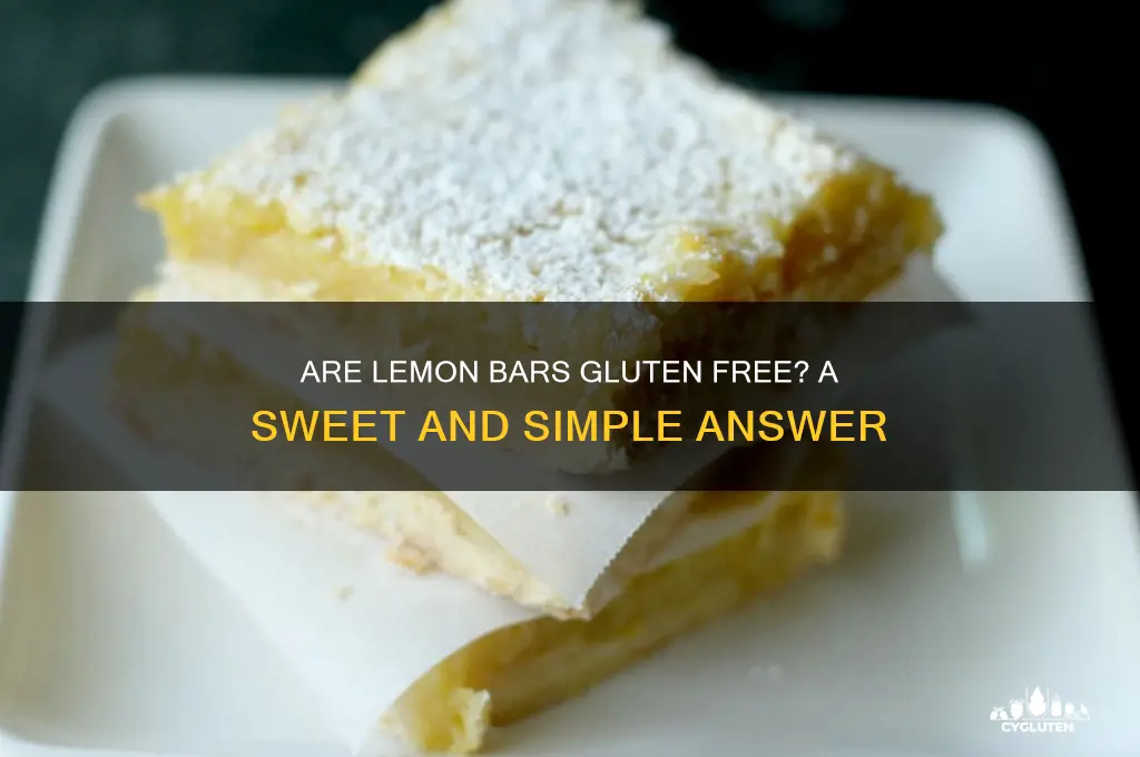 are lemon bars gluten free