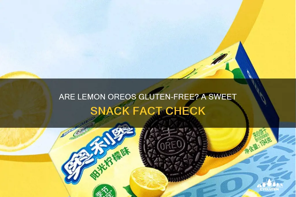 are lemon oreos gluten free