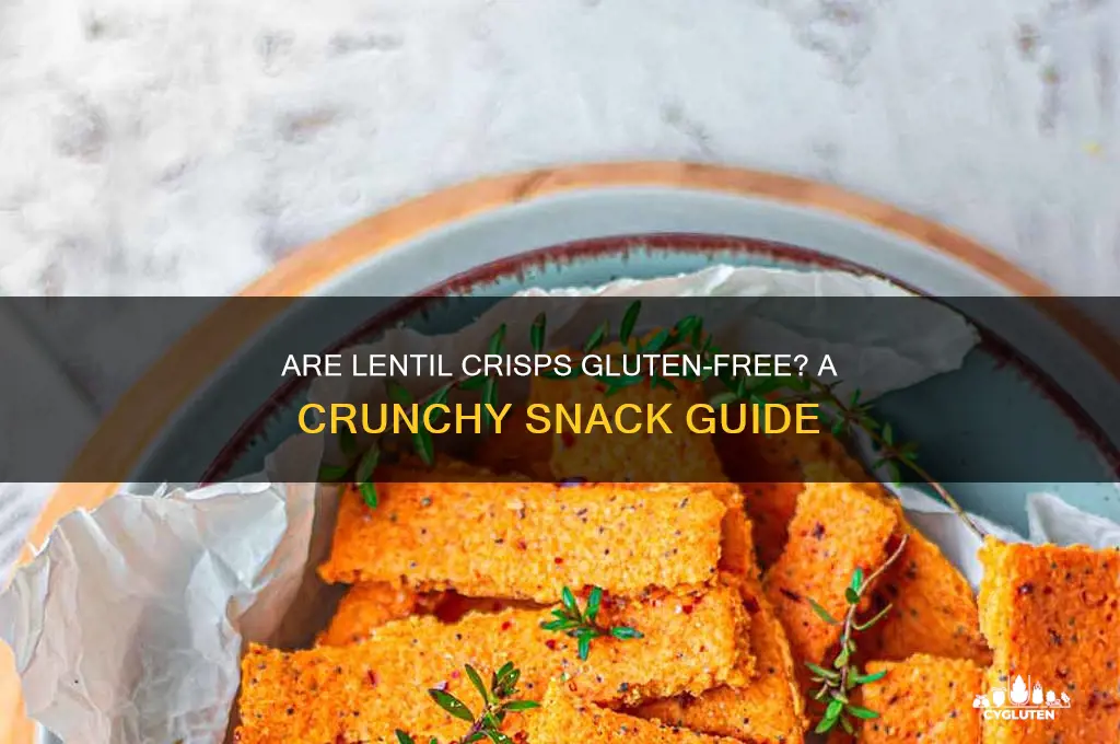 are lentil crisps gluten free